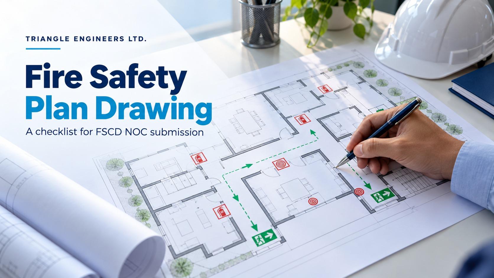 What Should a Fire Safety Plan Drawing Show for FSCD NOC in Bangladesh?